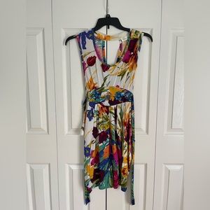 Beautiful colors very  nice dress🩷💜💙💛🤍